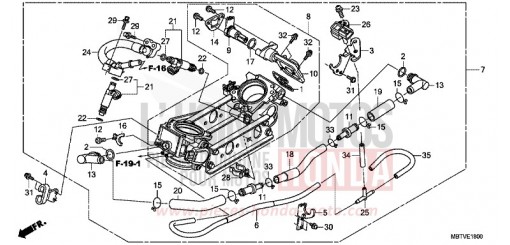 THROTTLE BODY XL1000VB de 2011